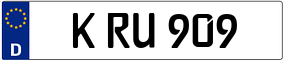 Trailer License Plate